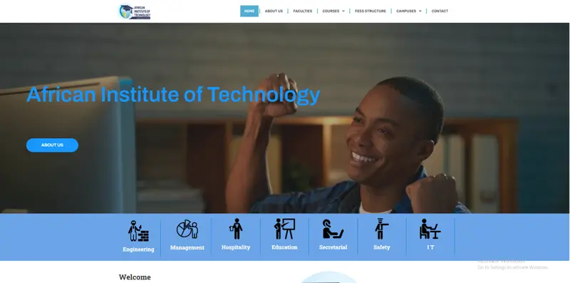 ait website screenshot