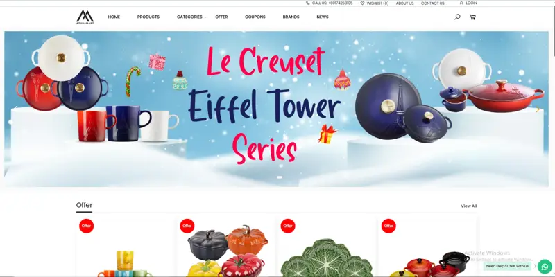 azuramart website screenshot